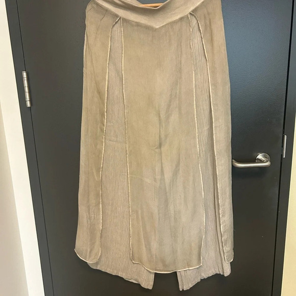 Fresh FX panelled long lagenlook layered skirt size S great contrasting fabric - Picture 5 of 11